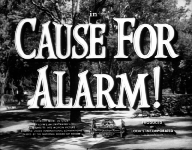 Cause For Alarm! Title Card